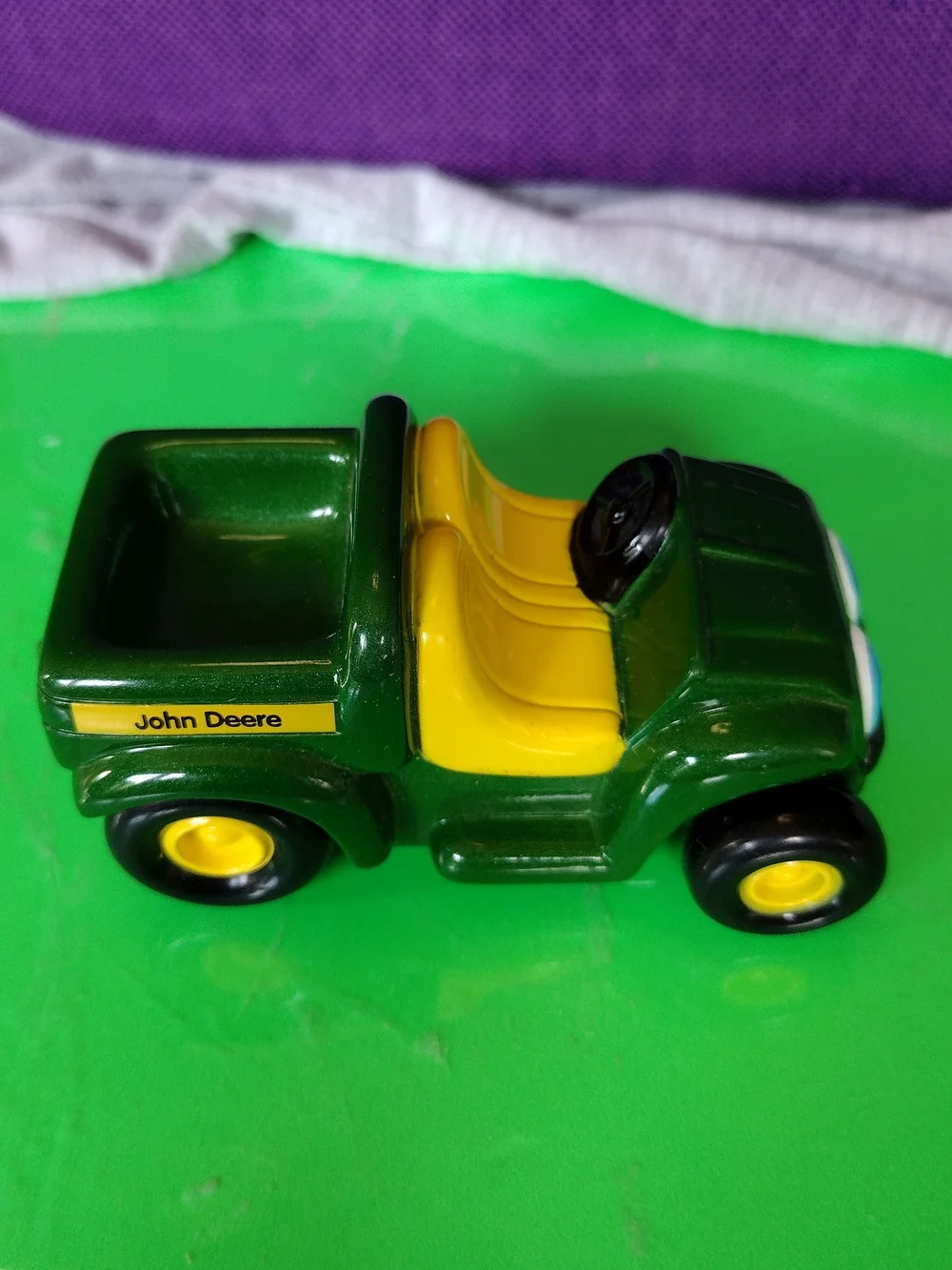 Green and Yellow Kids Toy Tractor - John Deere Style